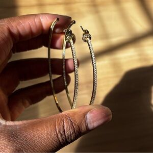 adornmonde | coen hoop earrings | oversized | gold plated